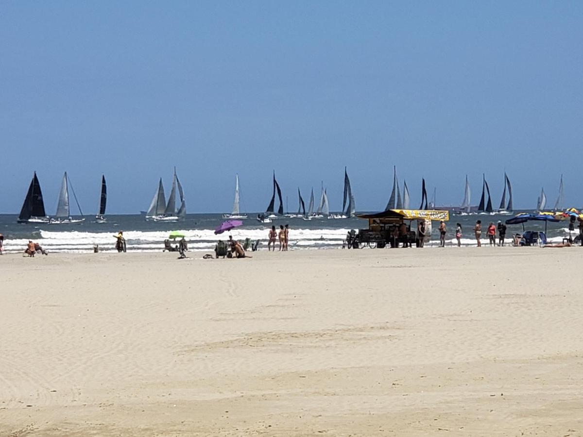 Apto Gonzaga Frente Ao Mar Wi-Fi Santos  Bagian luar foto
