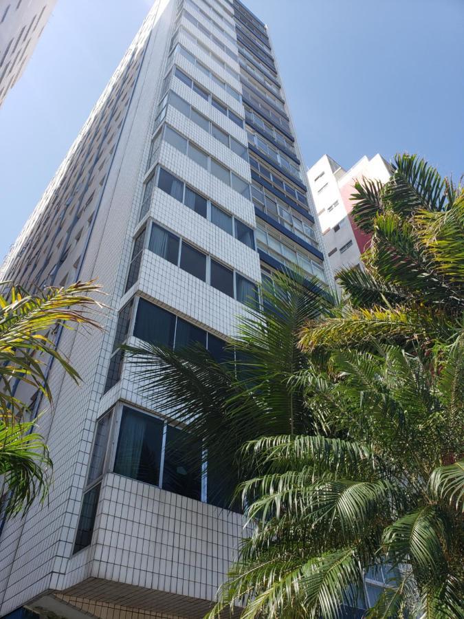 Apto Gonzaga Frente Ao Mar Wi-Fi Santos  Bagian luar foto