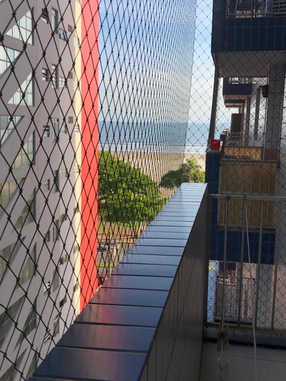Apto Gonzaga Frente Ao Mar Wi-Fi Santos  Bagian luar foto